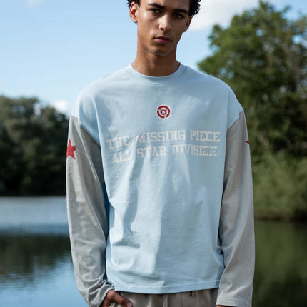 The Missing Piece The Missing Piece Longsleeve All-Starr Division SS26 Frozen Blue