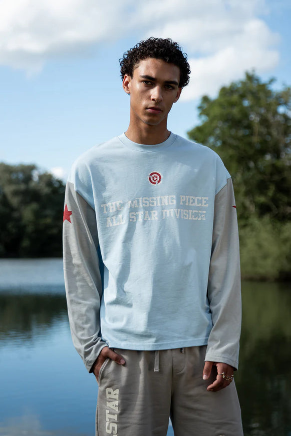 The Missing Piece The Missing Piece Longsleeve All-Starr Division SS26 Frozen Blue