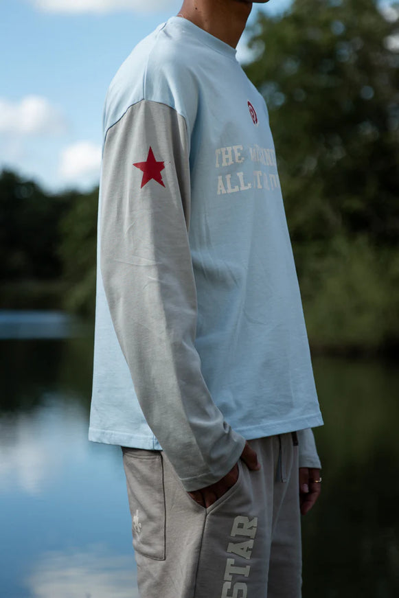 The Missing Piece The Missing Piece Longsleeve All-Starr Division SS26 Frozen Blue