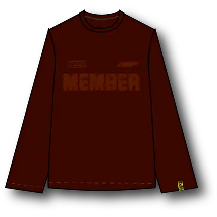 The Missing Piece The Missing Piece Longsleeve Classic FW25 Bordeaux