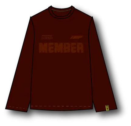 The Missing Piece The Missing Piece Longsleeve Classic FW25 Bordeaux