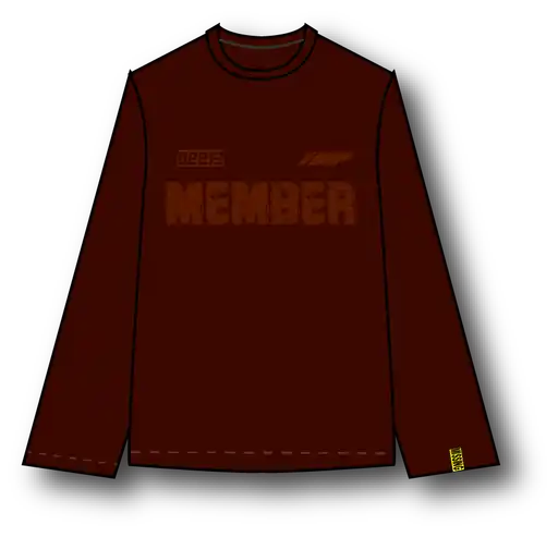 The Missing Piece The Missing Piece Longsleeve Classic FW25 Bordeaux