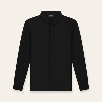 Triad'oro Triad'oro Buttoned Longsleeve Polo FW25 Black