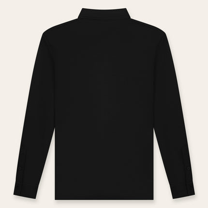 Triad'oro Triad'oro Buttoned Longsleeve Polo FW25 Black