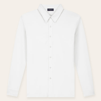 Triad'oro Triad'oro Buttoned Longsleeve Polo FW25 White