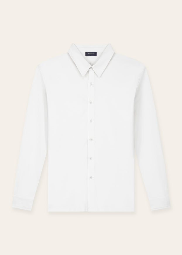Triad'oro Triad'oro Buttoned Longsleeve Polo FW25 White