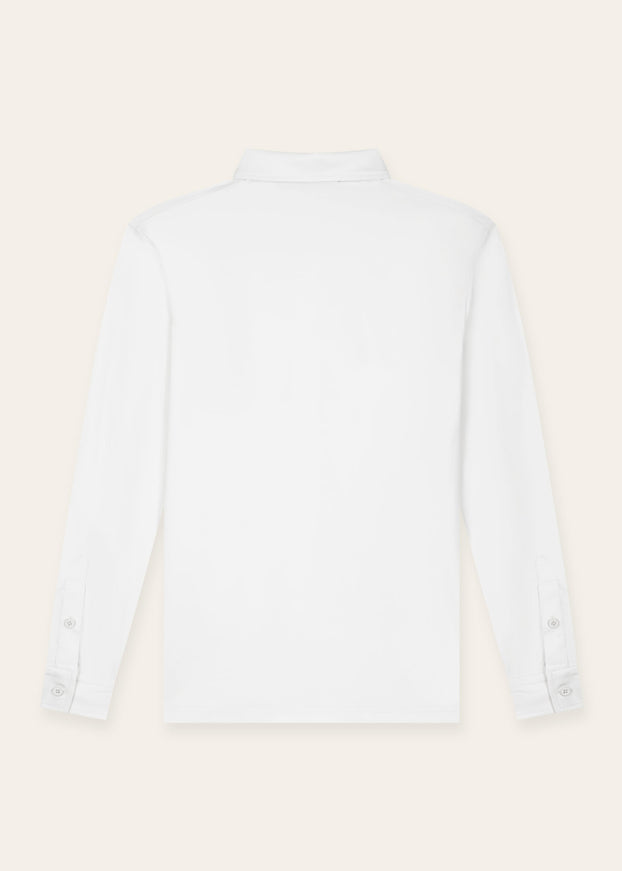 Triad'oro Triad'oro Buttoned Longsleeve Polo FW25 White