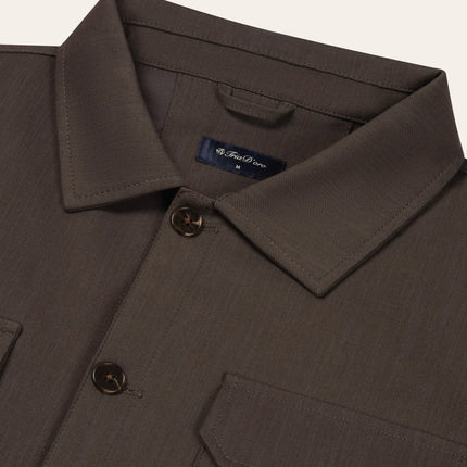Triad'oro Triad'oro Overshirt Riviera FW26 Brown