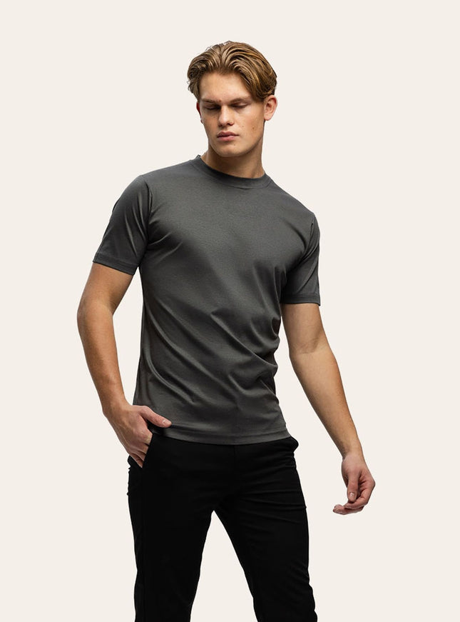 Triad'oro Triad'oro T-Shirt Slim Fit SS25 Dark Grey