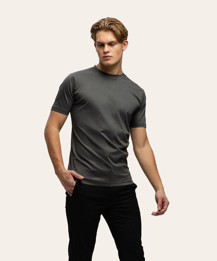 Triad'oro Triad'oro T-Shirt Slim Fit SS25 Dark Grey