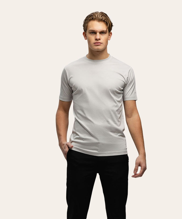 Triad'oro Triad'oro T-Shirt Slim Fit SS25 Light Grey