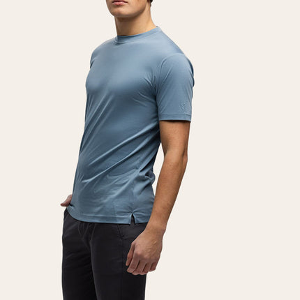 Triad'oro Triad'oro T-Shirt Slim Fit SS25 Steelblue