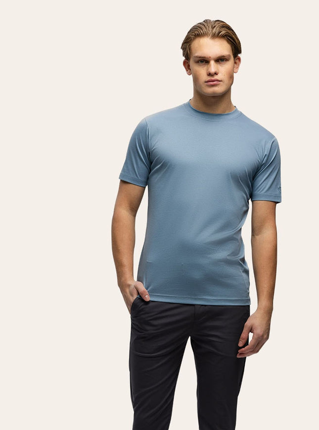 Triad'oro Triad'oro T-Shirt Slim Fit SS25 Steelblue