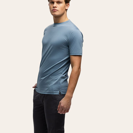 Triad'oro Triad'oro T-Shirt Slim Fit SS25 Steelblue