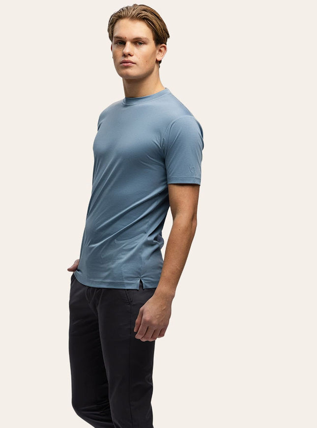 Triad'oro Triad'oro T-Shirt Slim Fit SS25 Steelblue