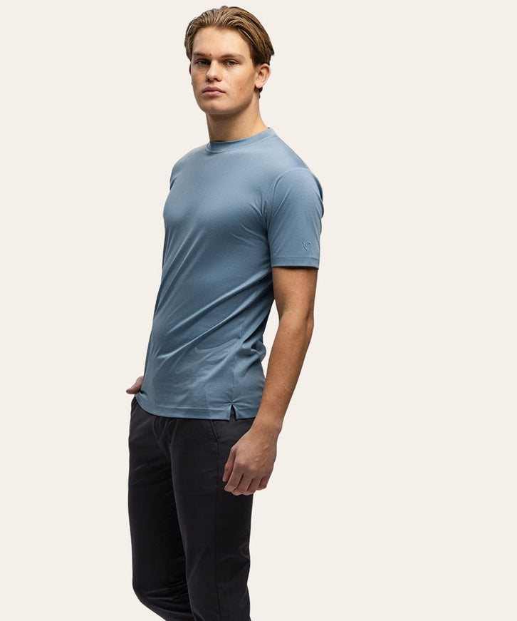 Triad'oro Triad'oro T-Shirt Slim Fit SS25 Steelblue