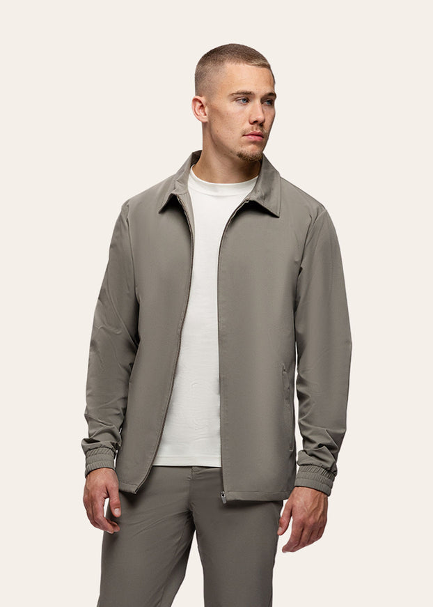 Triad'oro Triad'oro Tracksuit Jacket Collar SS25 Taupe