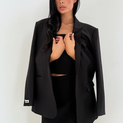 Unique The Label Unique The Label Blazer Novee FW25 Deep Black