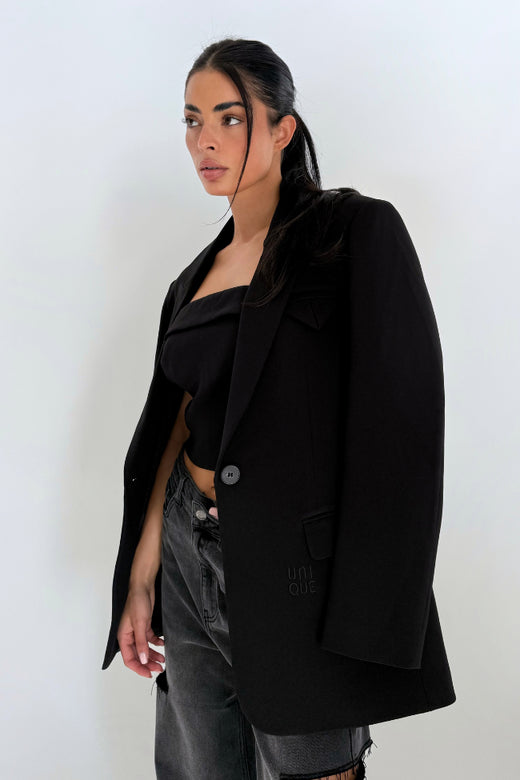 Unique The Label Unique The Label Blazer Novee FW25 Deep Black