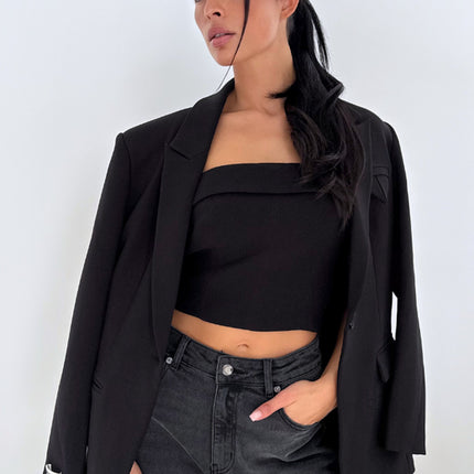 Unique The Label Unique The Label Blazer Novee FW25 Deep Black