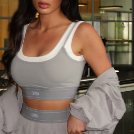 Unique The Label Unique The Label Gigi Top SS26 Light Grey