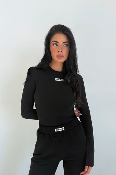 Unique The Label Unique The Label Long Sleeve Top Nena NOOS Deep Black
