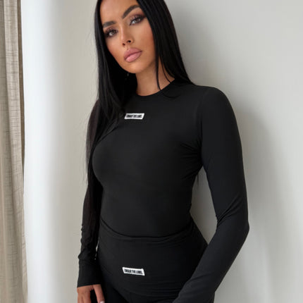 Unique The Label Unique The Label Long Sleeve Top Nena NOOS Deep Black