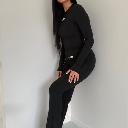 Unique The Label Unique The Label Long Sleeve Top Nena NOOS Deep Black