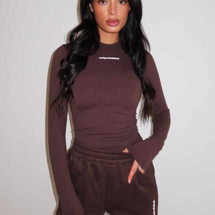 Unique The Label Unique The Label Long Sleeve Top Robyn FW25 Cacao