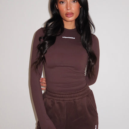 Unique The Label Unique The Label Long Sleeve Top Robyn FW25 Cacao