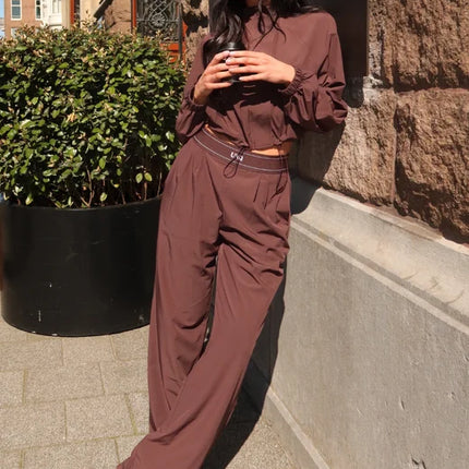 Unique The Label Unique The Label Pants Gigi SS26 Cacao