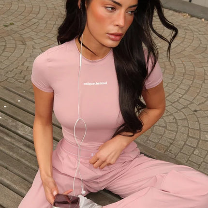 Unique The Label Unique The Label Short Sleeve Giselle SS26 Vintage Pink