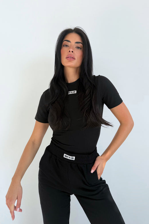 Unique The Label Unique The Label Short Sleeve Top Nena NOOS Deep Black