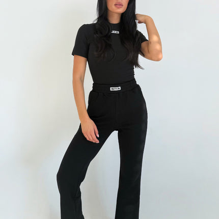 Unique The Label Unique The Label Short Sleeve Top Nena NOOS Deep Black