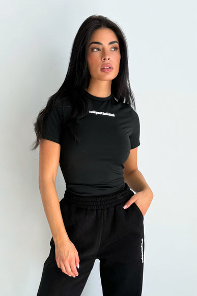 Unique The Label Unique The Label Short Sleeve Top Robyn FW25 Deep Black