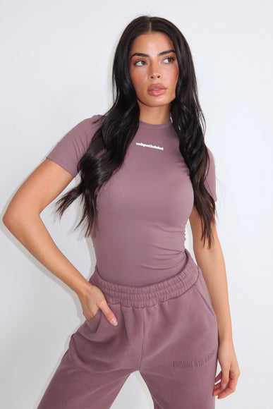 Unique The Label Unique The Label Short Sleeve Top Robyn SS26 Mushroom