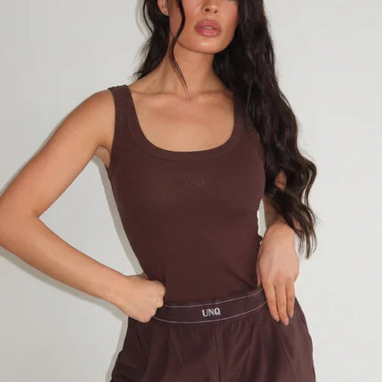 Unique The Label Unique The Label Tank Top Gill SS26 Cacao