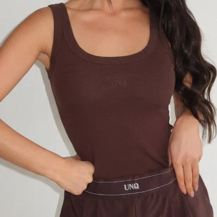 Unique The Label Unique The Label Tank Top Gill SS26 Cacao