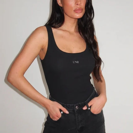 Unique The Label Unique The Label Tank Top Gill SS26 Deep Black