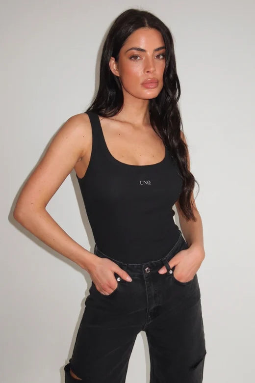 Unique The Label Unique The Label Tank Top Gill SS26 Deep Black