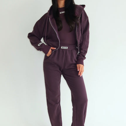 Unique The Label Unique The Label Trackpants Molly NOOS Deep Berry