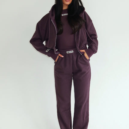 Unique The Label Unique The Label Trackpants Molly NOOS Deep Berry