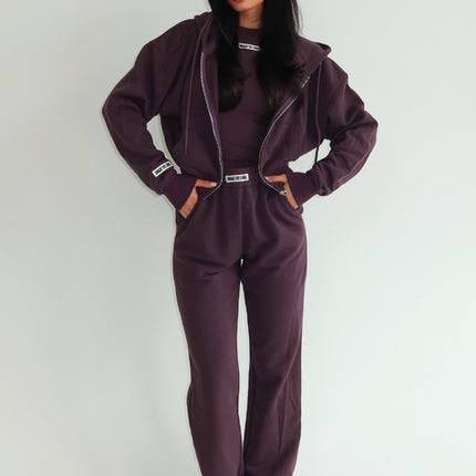 Unique The Label Unique The Label Trackpants Molly NOOS Deep Berry