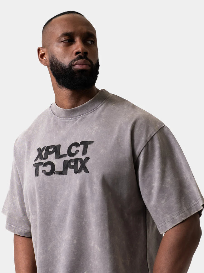 XPLCT XPLCT T-Shirt Hazy FW25 Light Grey